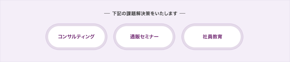 課題解決策をいたします